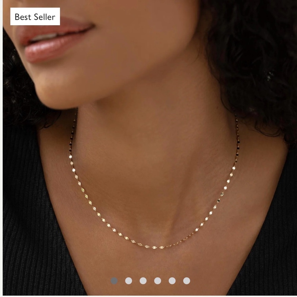 Linjer 14k Gold Petal Chain Necklace - Fleur